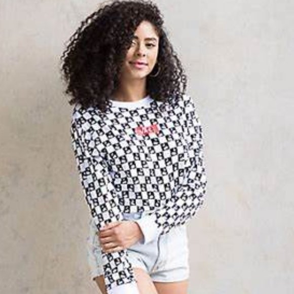 Vans Cherry Check Crop Top - Picture 1 of 9